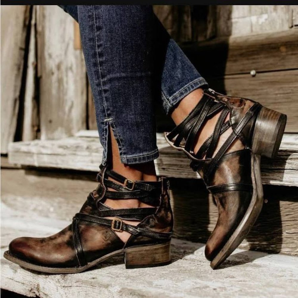 Freebird Stair Booties in EUC